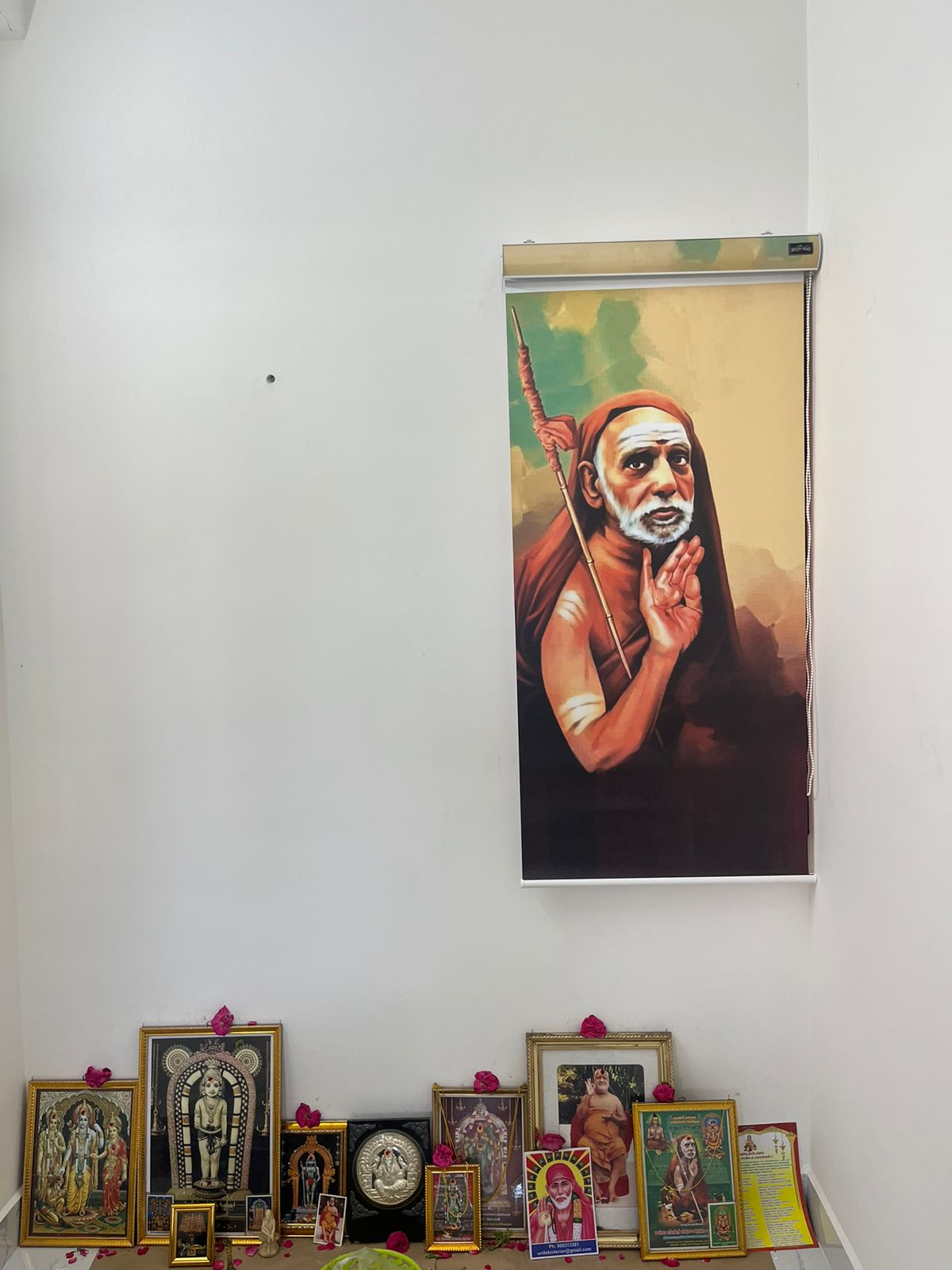 Personalized Photo Print Roller Blinds for Prayer Room