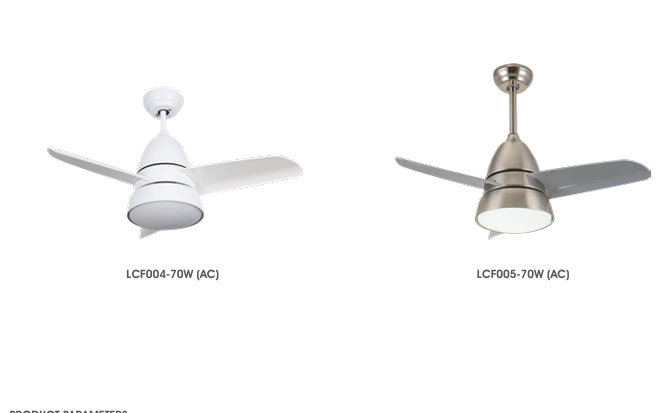 LED Lum Ceiling Fan – Product 142 | Modern Cooling Solutions