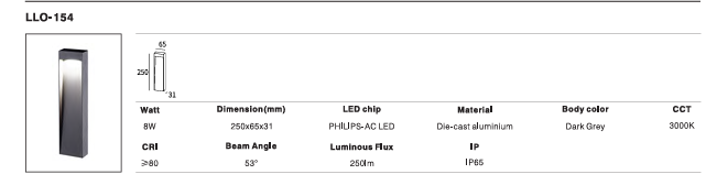 LED Outdoor Wall Light P-101