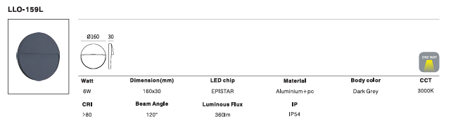 LED Outdoor Wall Light P-103