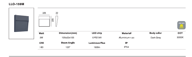 LED Outdoor Wall Light P-104