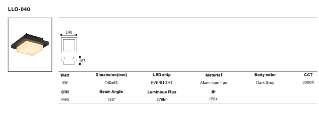 LED Outdoor Wall Light P-111
