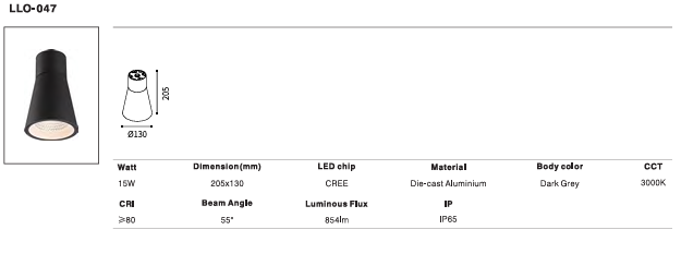LED Outdoor Wall Light P-117