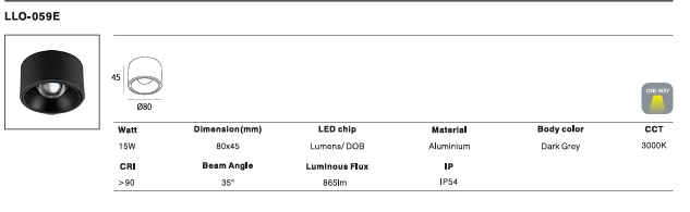 LED Outdoor Wall Light P-128