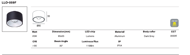 LED Outdoor Wall Light P-129
