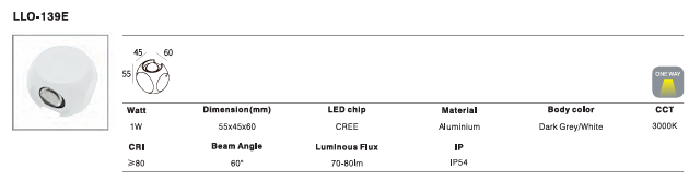 LED Outdoor Wall Light P-135