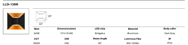 LED Outdoor Wall Light P-146