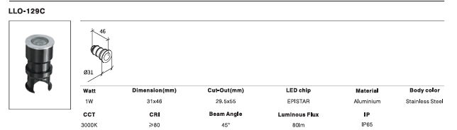 LED Outdoor Wall Light P-159