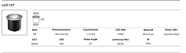 LED Outdoor Wall Light P-162