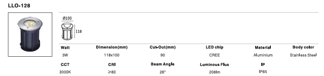 LED Outdoor Wall Light P-163