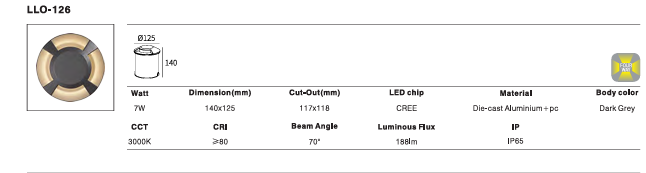 LED Outdoor Wall Light P-166