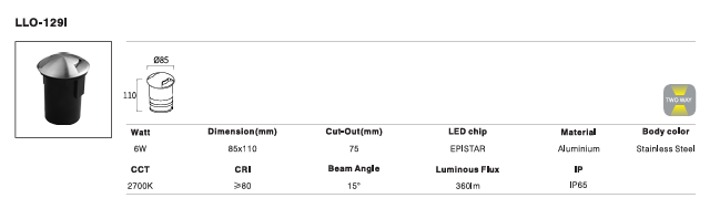 LED Outdoor Wall Light P-167