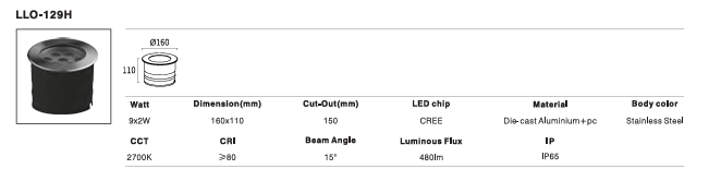 LED Outdoor Wall Light P-173