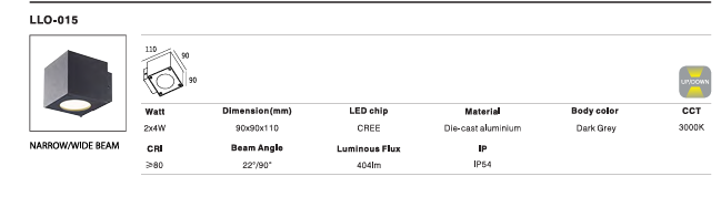 LED Outdoor Wall Light P-018