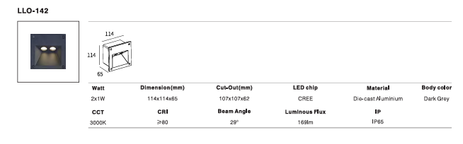 LED Outdoor Wall Light P-187