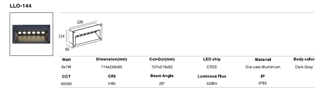 LED Outdoor Wall Light P-189