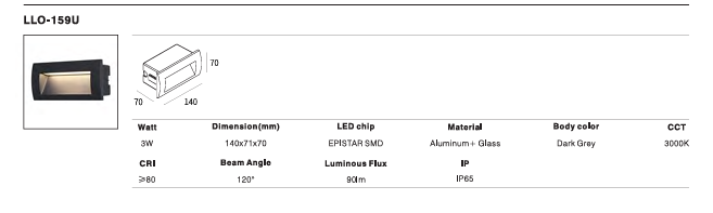 LED Outdoor Wall Light P-193