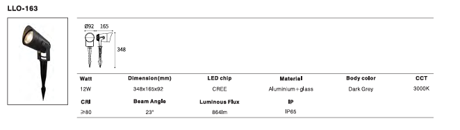 LED Outdoor Wall Light P-197