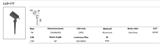 LED Outdoor Wall Light P-203