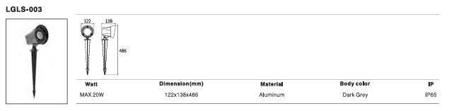 LED Outdoor Wall Light P-212