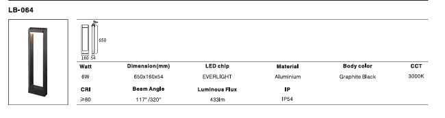LED Outdoor Wall Light P-228