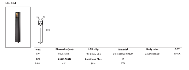 LED Outdoor Wall Light P-230