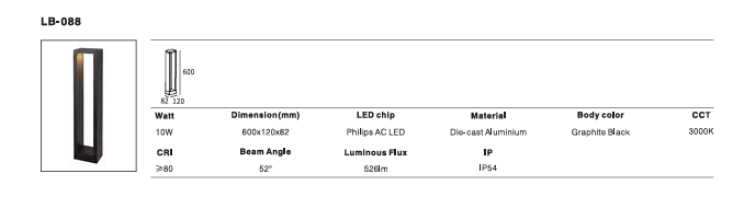LED Outdoor Wall Light P-231