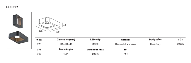 LED Outdoor Wall Light P-236