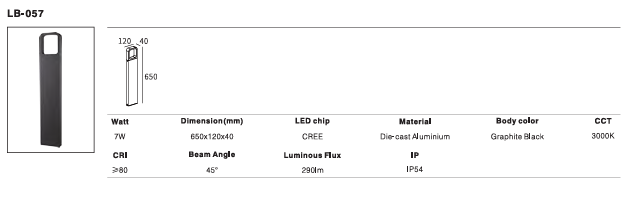 LED Outdoor Wall Light P-238