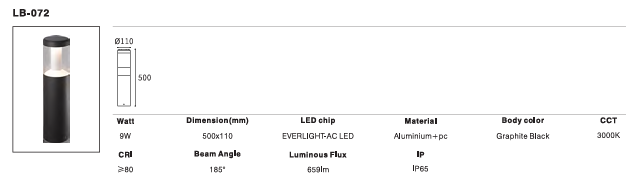 LED Outdoor Wall Light P-240