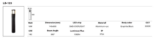 LED Outdoor Wall Light P-256
