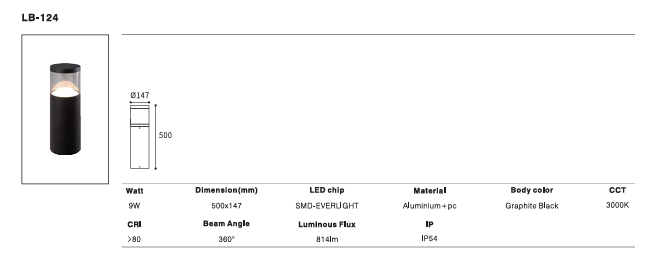 LED Outdoor Wall Light P-257
