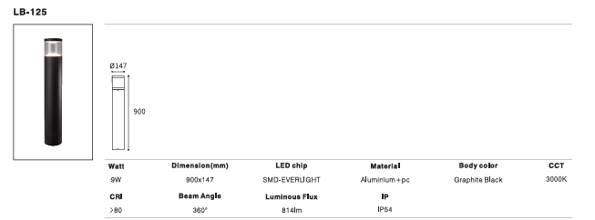 LED Outdoor Wall Light P-258