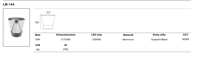 LED Outdoor Wall Light P-265