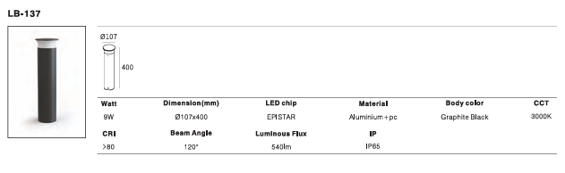 LED Outdoor Wall Light P-267