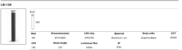LED Outdoor Wall Light P-269