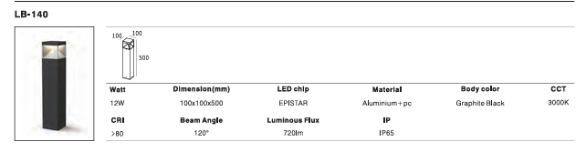 LED Outdoor Wall Light P-272