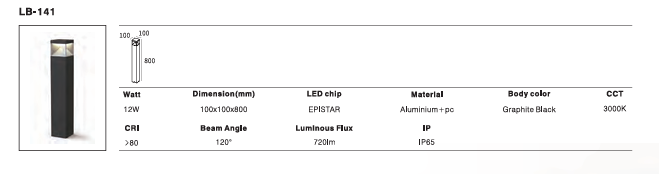 LED Outdoor Wall Light P-273