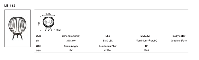 LED Outdoor Wall Light P-283