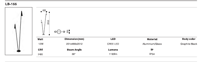 LED Outdoor Wall Light P-286