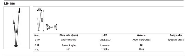 LED Outdoor Wall Light P-287