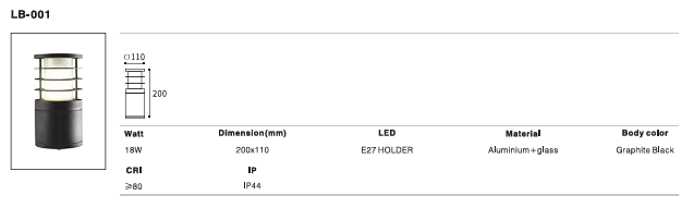 LED Outdoor Wall Light P-290