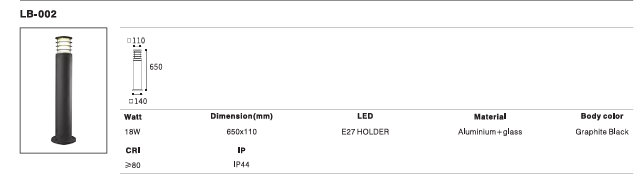 LED Outdoor Wall Light P-291