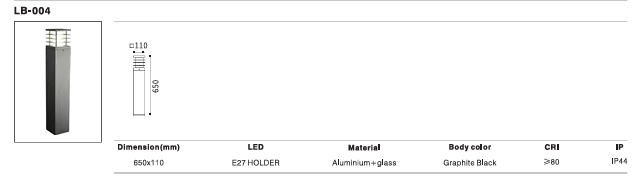 LED Outdoor Wall Light P-293