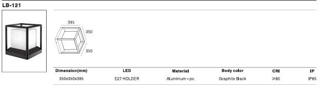 LED Outdoor Wall Light P-298