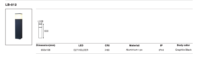 LED Outdoor Wall Light P-308