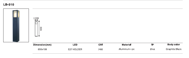LED Outdoor Wall Light P-310