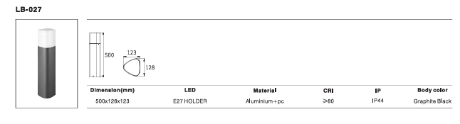 LED Outdoor Wall Light P-321