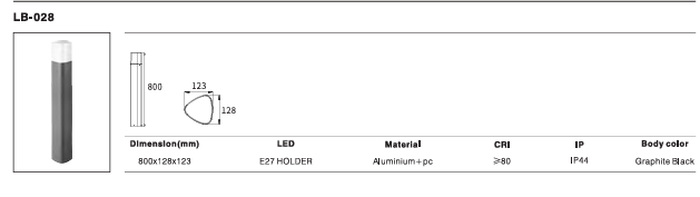 LED Outdoor Wall Light P-322