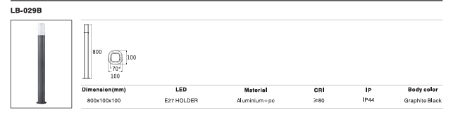 LED Outdoor Wall Light P-328